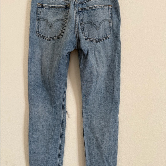 Levi's 501 W25 L28 Jeans Distressed Women’s Denim - Picture 3 of 6